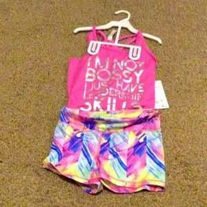 Athleisure outfit. Sz. 12. New! Multi color